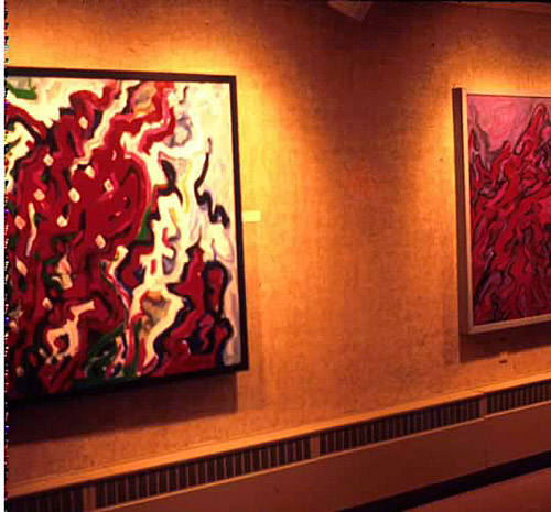 Two Gestural Paintings at Rahr-West Museum